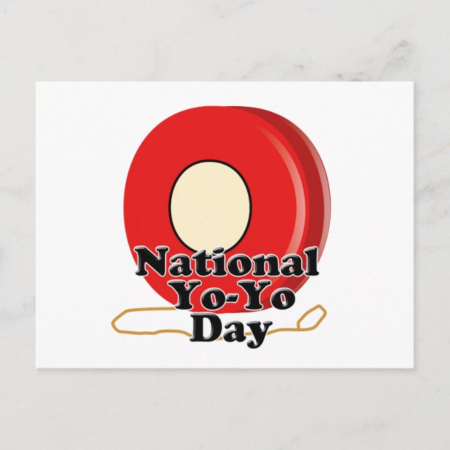 National Yo-Yo Day Postcard (Front)
