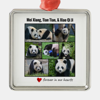 National Zoo Pandas "Forever in Our Hearts" Metal Ornament