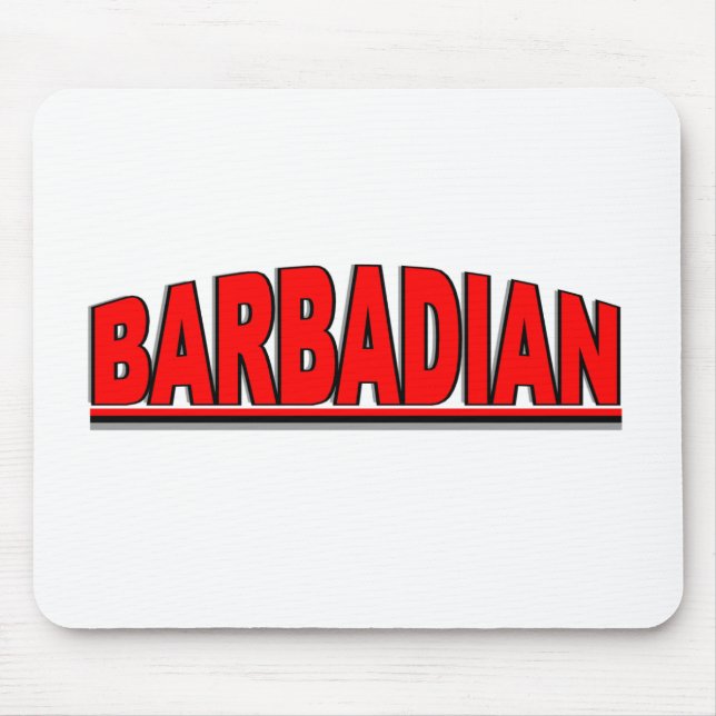 Nationalities - "Barbadian" Mouse Pad (Front)