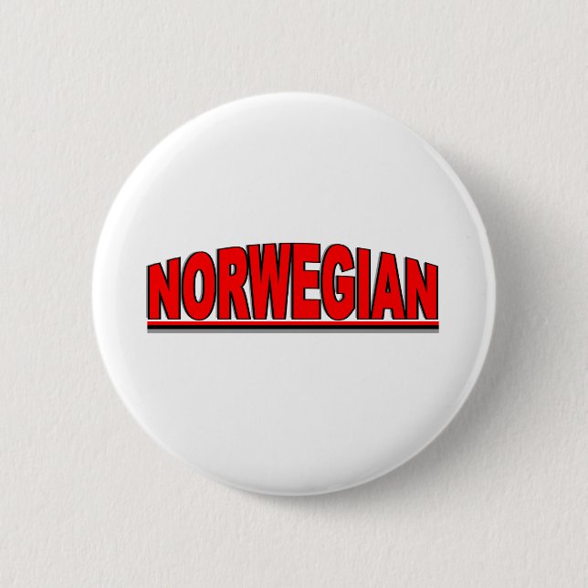 Nationalities - "Norwegian" 2 Inch Round Button (Front)