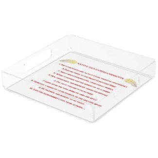 Native 10 Commandments Acrylic Tray