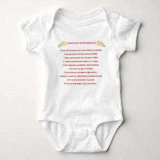 Native 10 Commandments Baby Bodysuit
