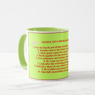 Native 10 Commandments Combo Mug