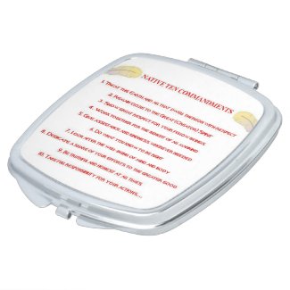 Native 10 Commandments compact mirror