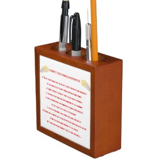 Native 10 Commandments Desk Organizer