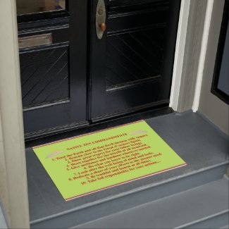 Native 10 Commandments Door Mat