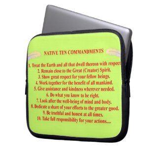 Native 10 Commandments Electronics Bag