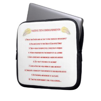 Native 10 Commandments Electronics Bag