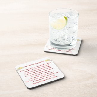 Native 10 Commandments Hard plastic coaster