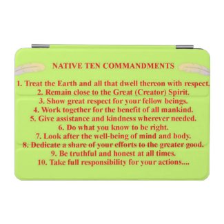 Native 10 Commandments iPad Smart Cover