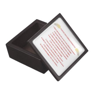 Native 10 Commandments Magnetic Wooden Gift Box