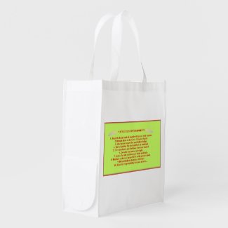 Native 10 Commandments Reusable Grocery Bag