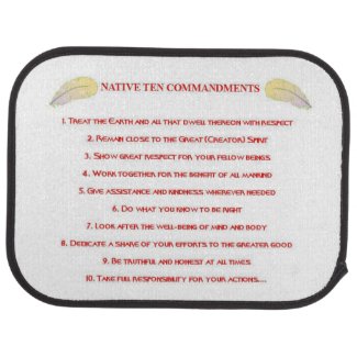 Native 10 Commandments Set of Car Mats