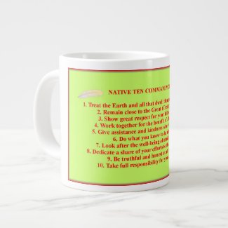 Native 10 Commandments Specialty Mug