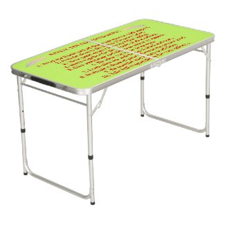 Native 10 Commandments Tailgate Pong Table