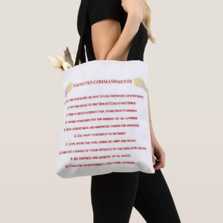 Native 10 Commandments Tote