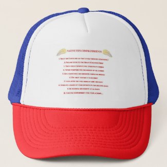 Native 10 Commandments Trucker Hat