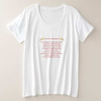 Native 10 Commandments Women's Plus T-Shirt