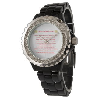 Native 10 Commandments Women's  Watch