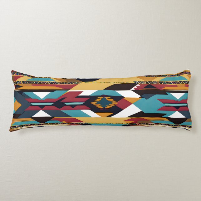 Native American Abstract Tribute 02 Body Pillow (Front)