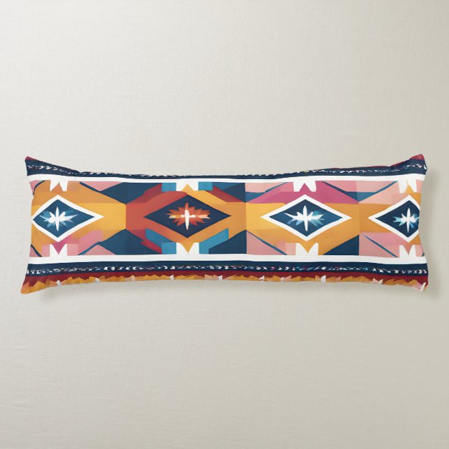 Native American Abstract Tribute 18 Body Pillow (Front)