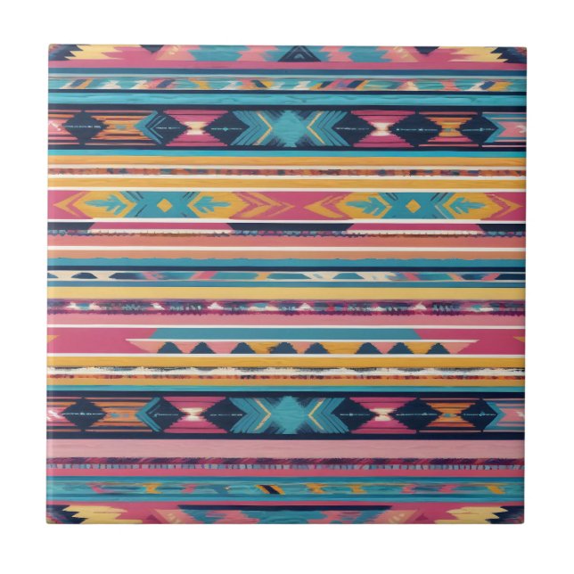 Native American Abstract Tribute S13 Tile (Front)