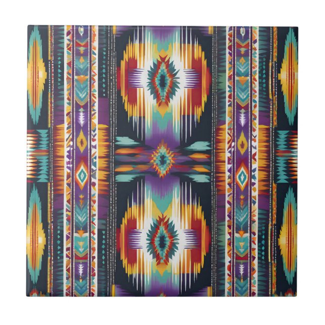 Native American Abstract Tribute S4 Tile (Front)