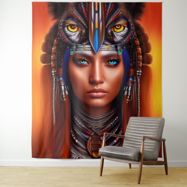 Native American Apache Tapestry (In Situ)