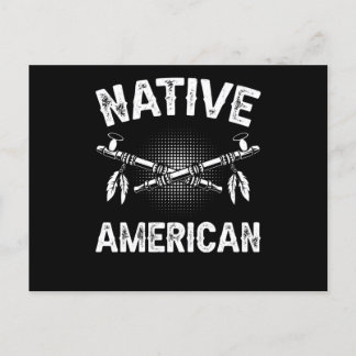 Native American Axe Retro Chief Postcard