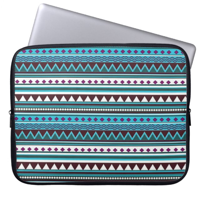 Native American Aztec Pattern Laptop Sleeve (Front)