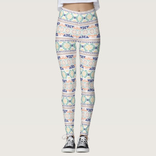 Native American Aztec Pattern Leggings