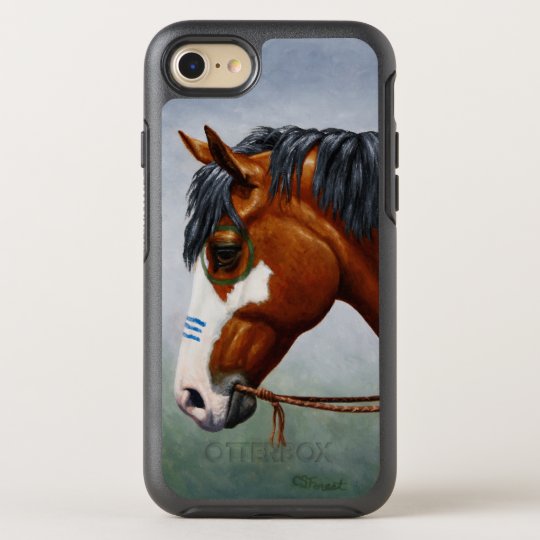 Native American Bay Pinto War Horse OtterBox Symmetry iPhone 7 Case