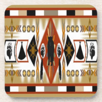 Native American Bear Clan Cork Coaster