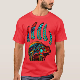 Native American Bear Claw in Heart T-Shirt