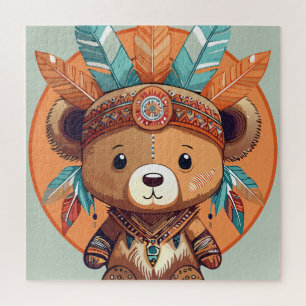 Native American Bear Jigsaw Puzzle