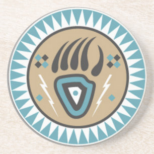 Native American Bear Paw Coaster