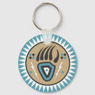 Native American Bear Paw Keychain