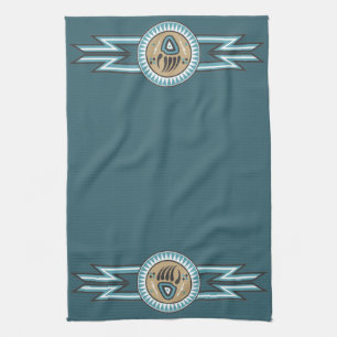 Native American Bear Paw Kitchen Towel
