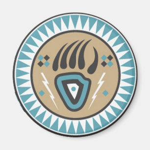 Native American Bear Paw Magnet
