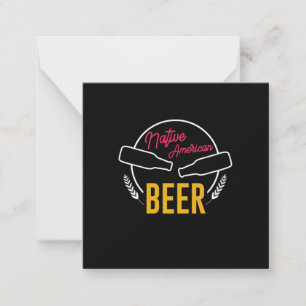 Native American Beer Card