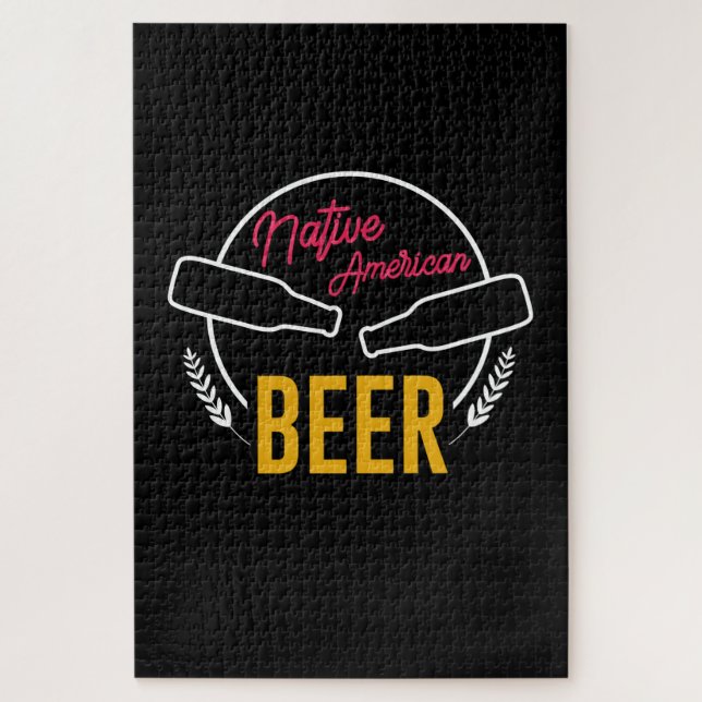 Native American Beer Jigsaw Puzzle (Vertical)