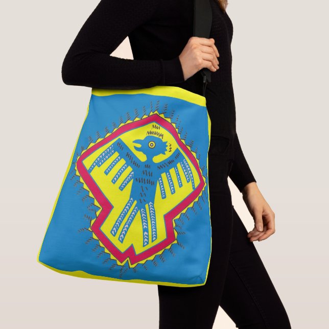 Native American bird symbol Crossbody Bag (Close Up)