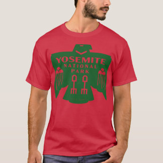 Native American Bird Yosemite National Park Green T-Shirt
