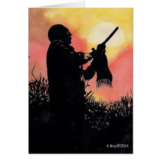 Native American Blank Card Evening Song