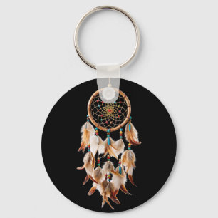 Native American Boho Dreamcatcher Tribal Photos Keychain