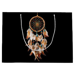 Native American Boho Dreamcatcher Tribal Photos Large Gift Bag
