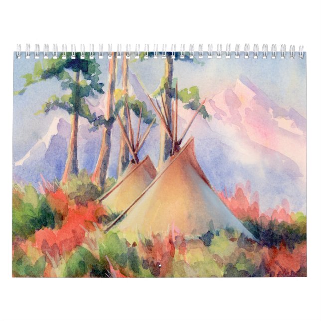 NATIVE AMERICAN CALENDAR by SHARON SHARPE 2016 (Cover)