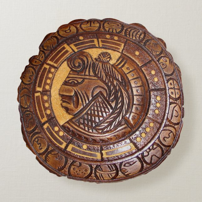Native American Calendar Round Pillow (Front)