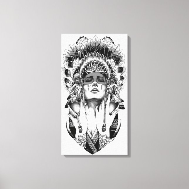 Native American Canvas Print (Front)