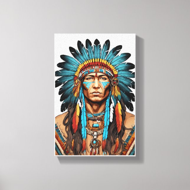 Native American Canvas Print (Front)